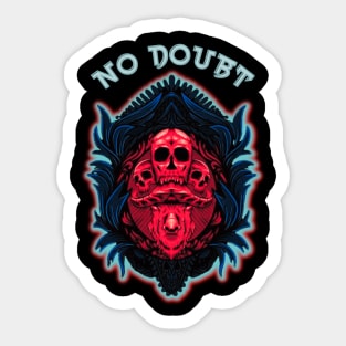 demon skull and buffalo ~ No Doubt Sticker